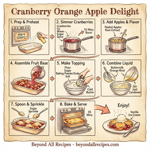 Cranberry Orange Apple Delight instructions