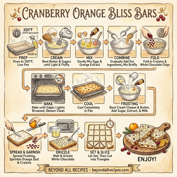 Cranberry Orange Bliss Bars instructions
