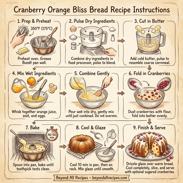Cranberry Orange Bliss Bread instructions