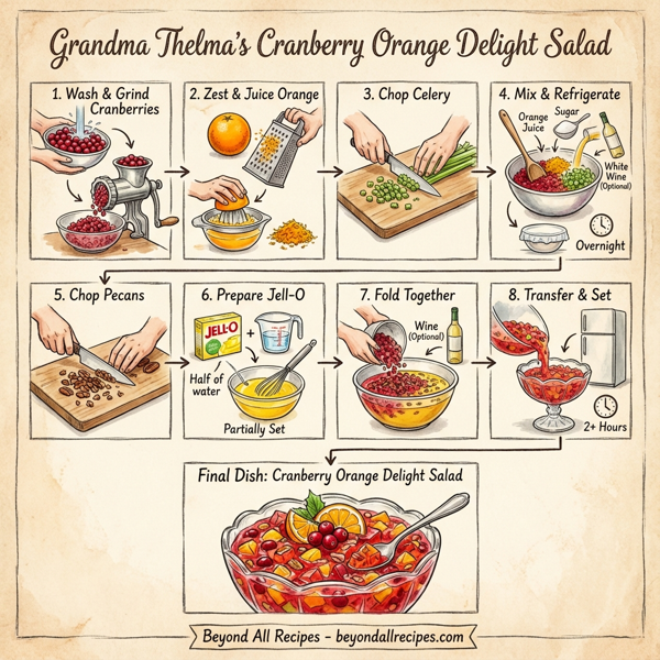 Cranberry Orange Delight Salad instructions