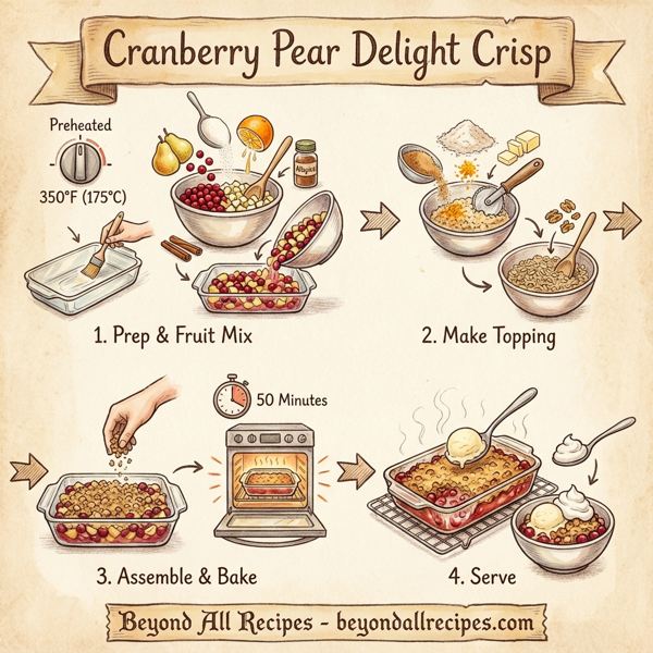 Cranberry Pear Delight Crisp instructions