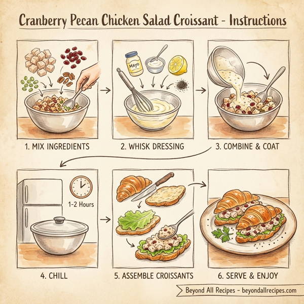 Cranberry Pecan Chicken Salad Croissant instructions