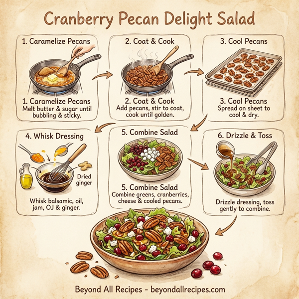 Cranberry Pecan Delight Salad instructions