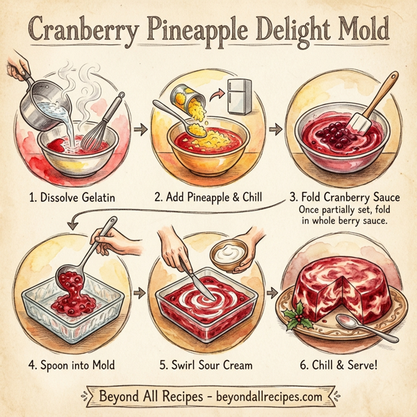 Cranberry Pineapple Delight Mold instructions