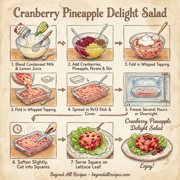 Cranberry Pineapple Delight Salad instructions