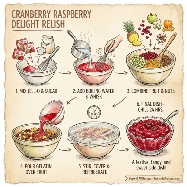 Cranberry Raspberry Delight Relish instructions