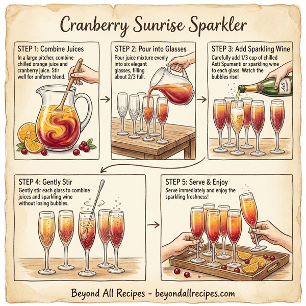 Cranberry Sunrise Sparkler instructions