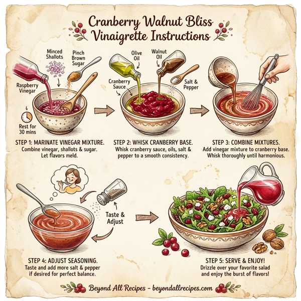Cranberry Walnut Bliss Vinaigrette instructions