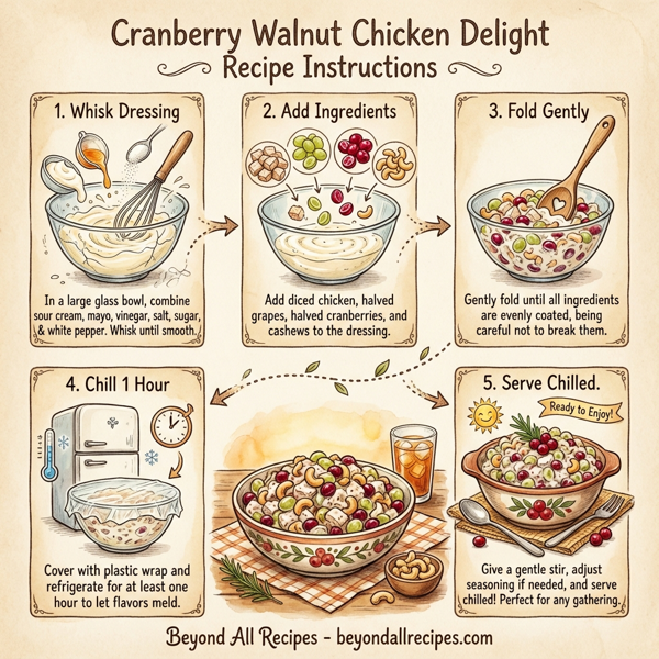 Cranberry Walnut Chicken Delight instructions