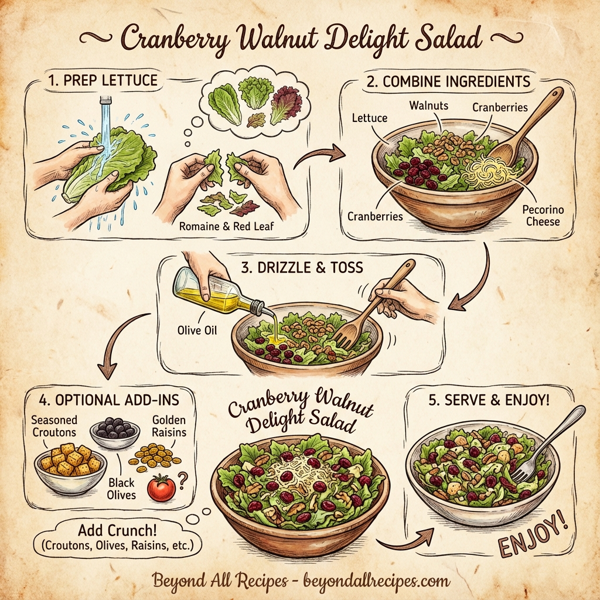 Cranberry Walnut Delight Salad instructions