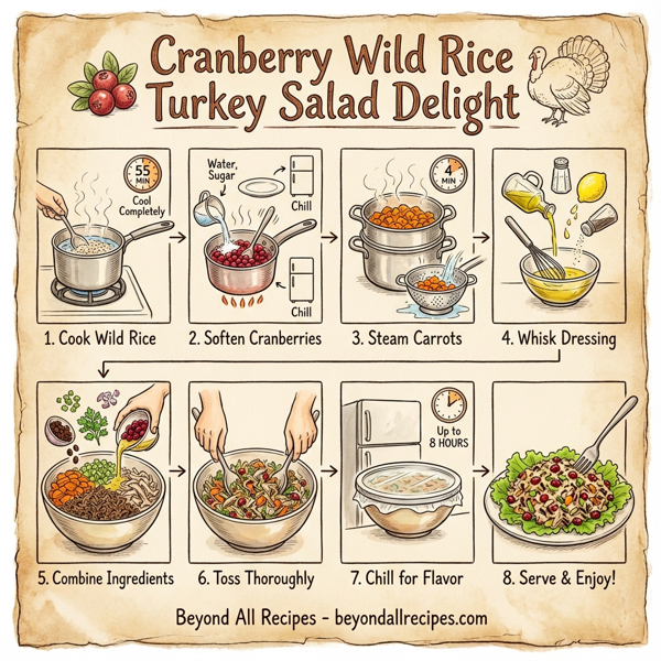 Cranberry Wild Rice Turkey Salad Delight instructions