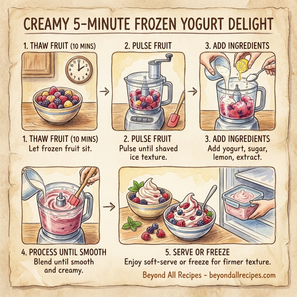 Creamy 5-Minute Frozen Yogurt Delight instructions