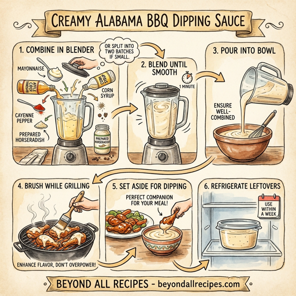 Creamy Alabama BBQ Dipping Sauce instructions
