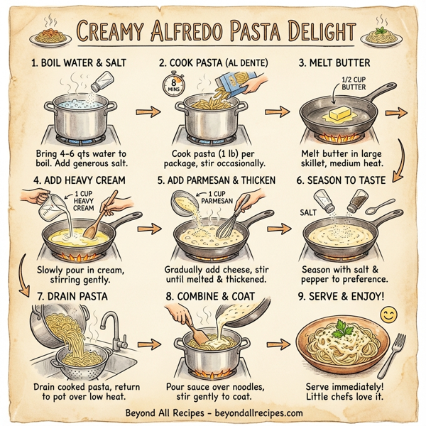 Creamy Alfredo Pasta Delight instructions
