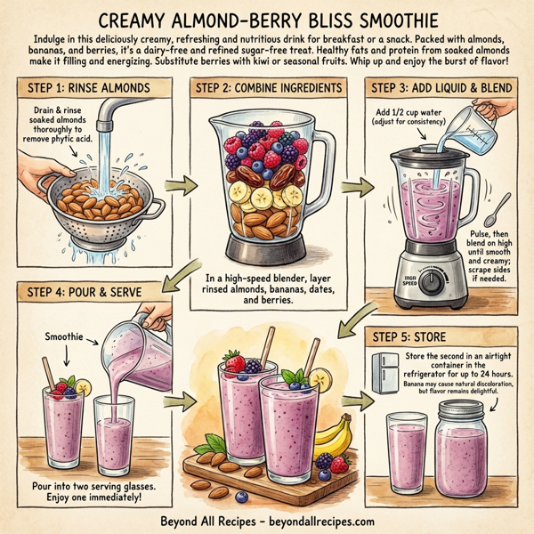Creamy Almond-Berry Bliss Smoothie instructions