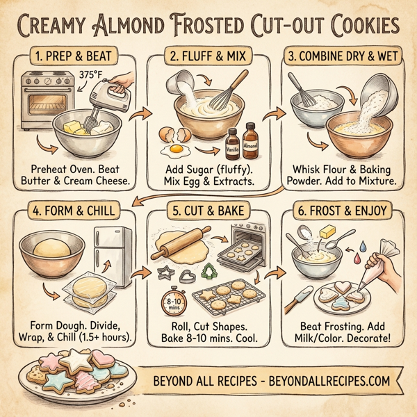 Creamy Almond Frosted Cut-Out Cookies instructions