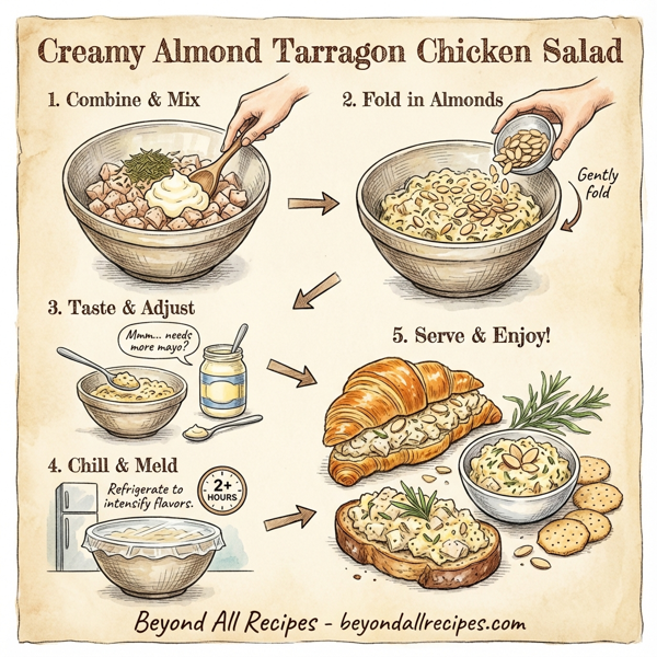 Creamy Almond Tarragon Chicken Salad instructions