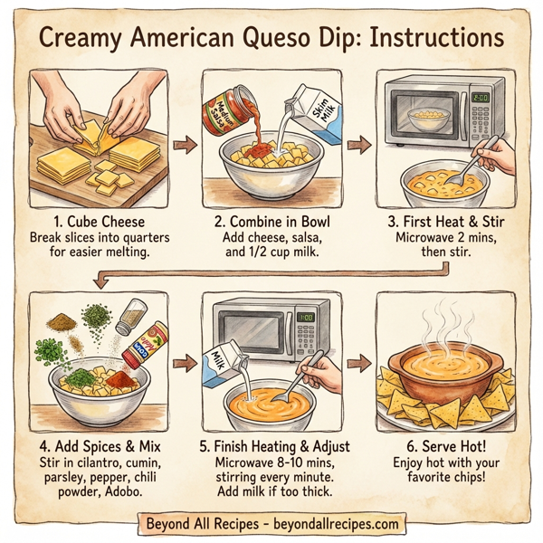 Creamy American Queso Dip instructions