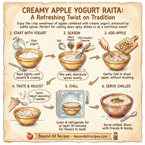 Creamy Apple Yogurt Raita instructions