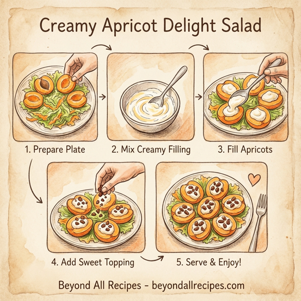 Creamy Apricot Delight Salad instructions