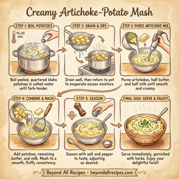Creamy Artichoke-Potato Mash instructions