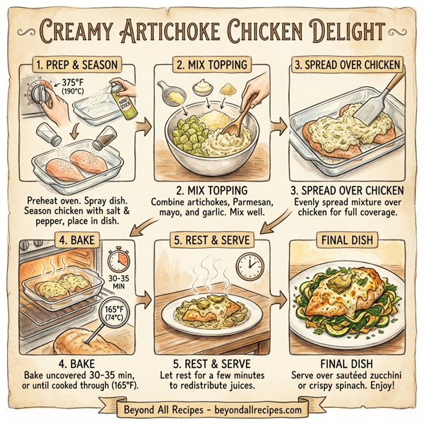 Creamy Artichoke Chicken Delight instructions