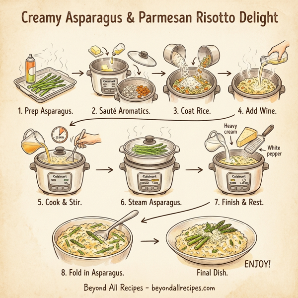 Creamy Asparagus & Parmesan Risotto Delight instructions