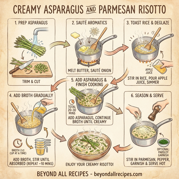 Creamy Asparagus and Parmesan Risotto instructions