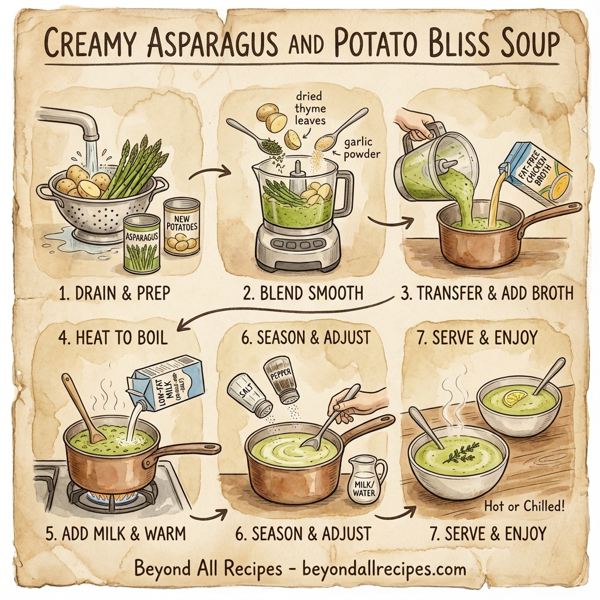 Creamy Asparagus and Potato Bliss Soup instructions