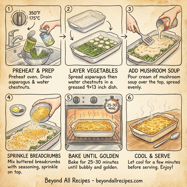 Creamy Asparagus and Water Chestnut Bake instructions