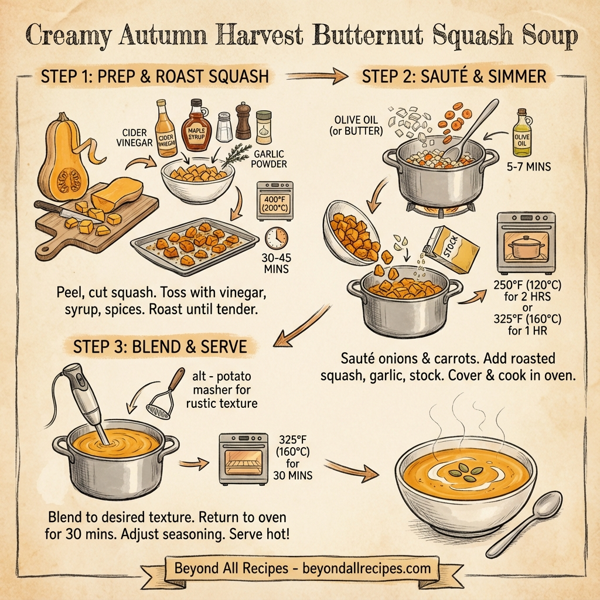 Creamy Autumn Harvest Butternut Squash Soup instructions