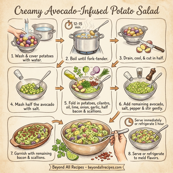 Creamy Avocado-Infused Potato Salad instructions