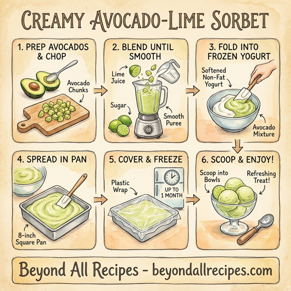 Creamy Avocado-Lime Sorbet instructions