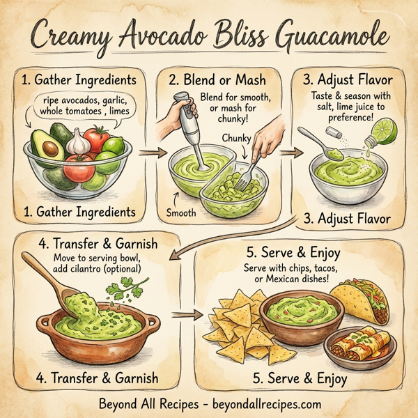 Creamy Avocado Bliss Guacamole instructions