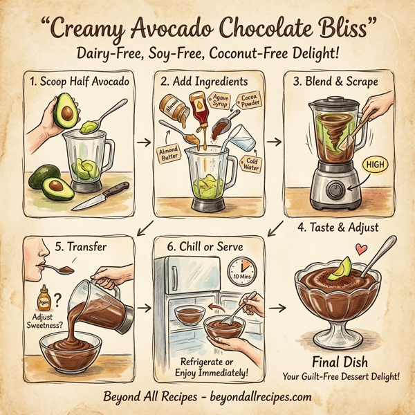 Creamy Avocado Chocolate Bliss instructions