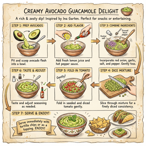 Creamy Avocado Guacamole Delight instructions