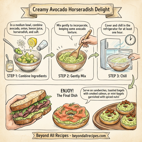 Creamy Avocado Horseradish Delight instructions