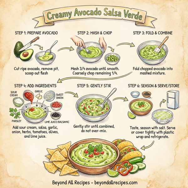 Creamy Avocado Salsa Verde instructions