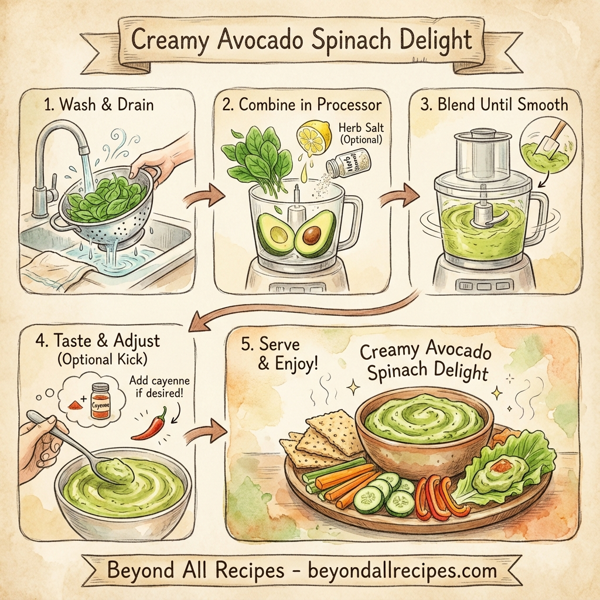 Creamy Avocado Spinach Delight instructions