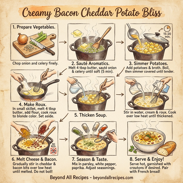 Creamy Bacon Cheddar Potato Bliss instructions