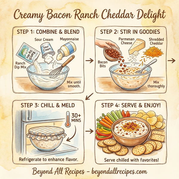 Creamy Bacon Ranch Cheddar Delight instructions