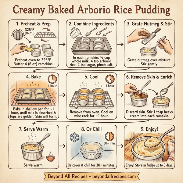 Creamy Baked Arborio Rice Pudding instructions
