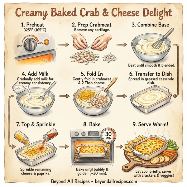 Creamy Baked Crab & Cheese Delight instructions