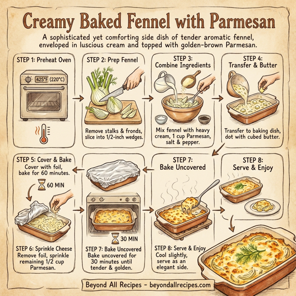 Creamy Baked Fennel with Parmesan instructions
