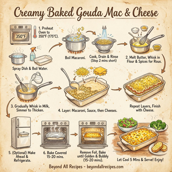 Creamy Baked Gouda Mac & Cheese instructions