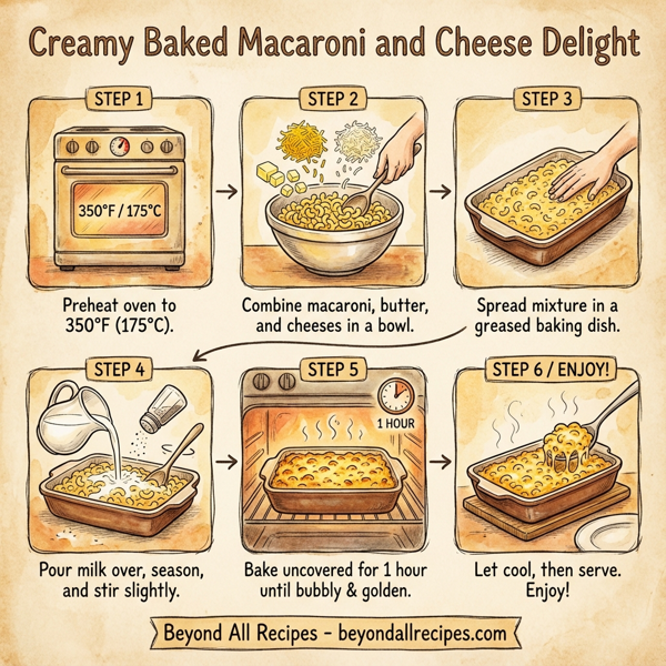 Creamy Baked Macaroni and Cheese Delight instructions