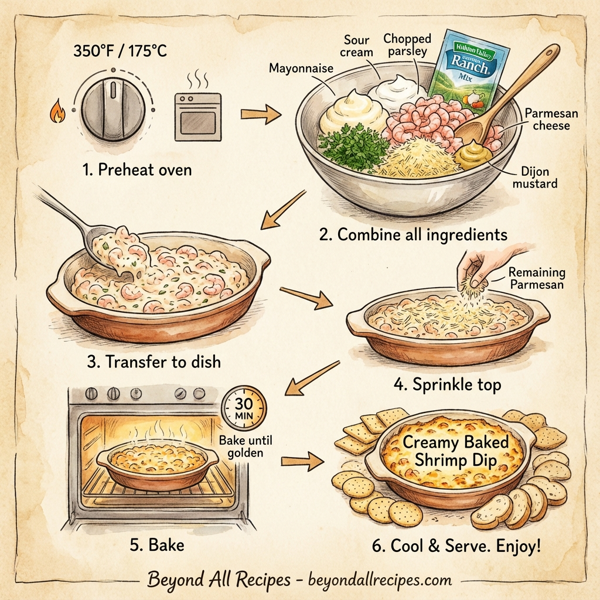 Creamy Baked Shrimp Dip instructions