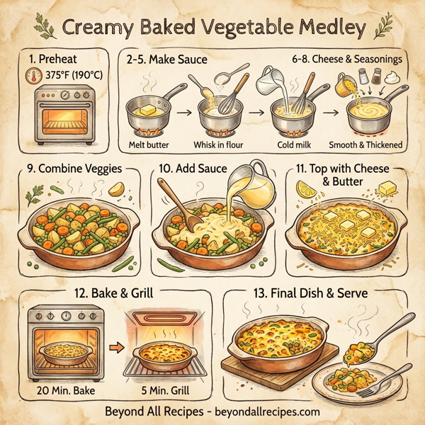 Creamy Baked Vegetable Medley instructions