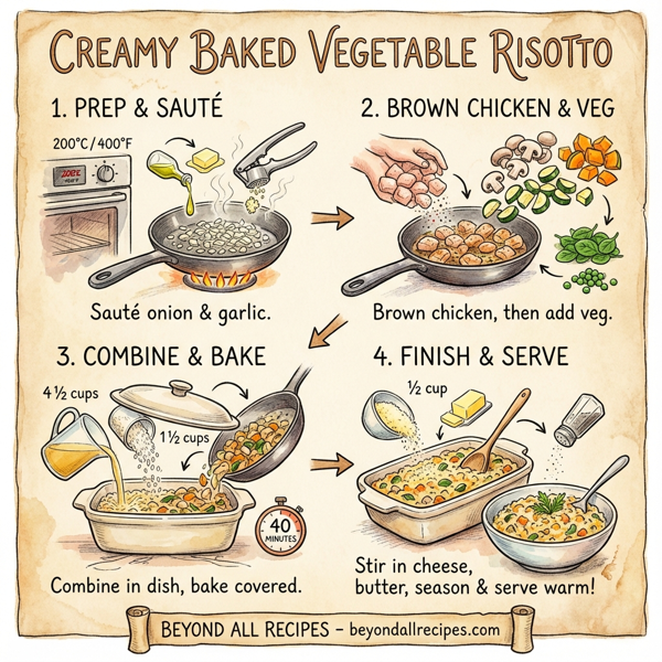Creamy Baked Vegetable Risotto instructions