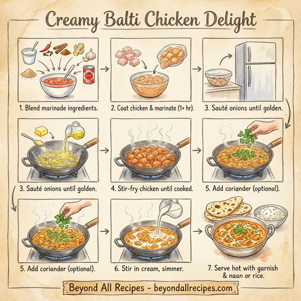 Creamy Balti Chicken Delight instructions